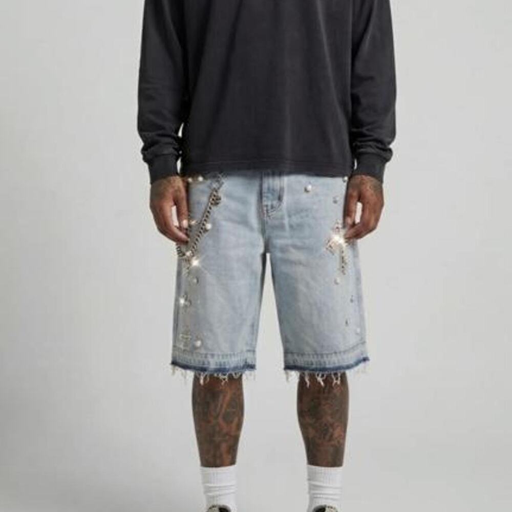 Our True Fate Vandal Cross Shorts. Size XXL. 100% cotton.